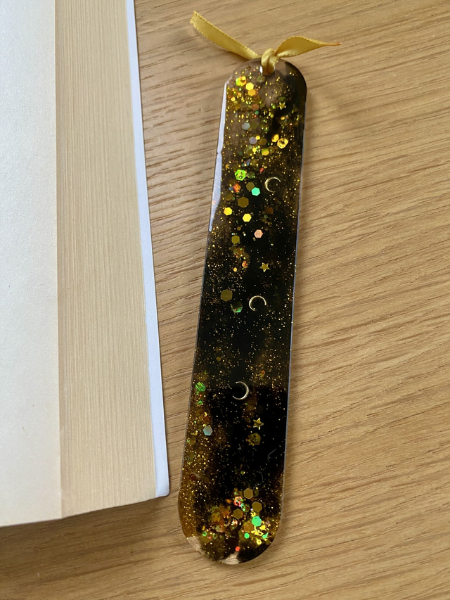 Marque page arrondi - céleste