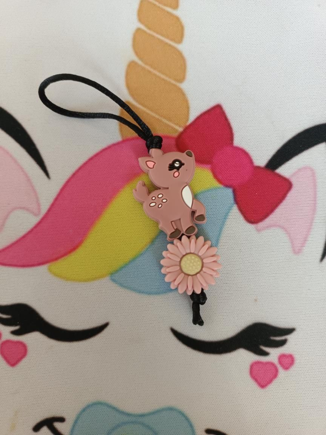 Déco téléphone/sac Faon Marguerite 