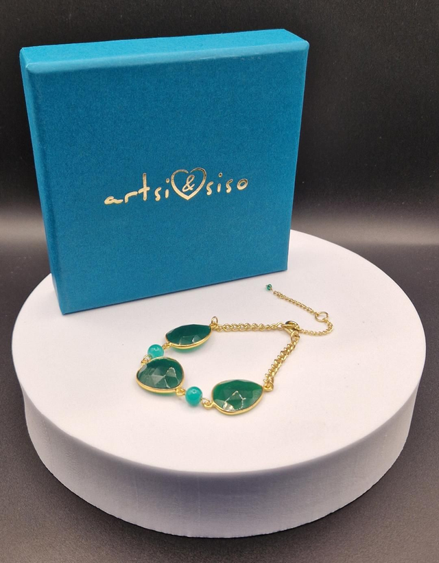 Green Two Tone Bracelet