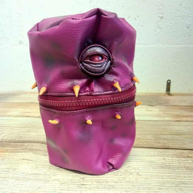 Trousse pot - monstre violet