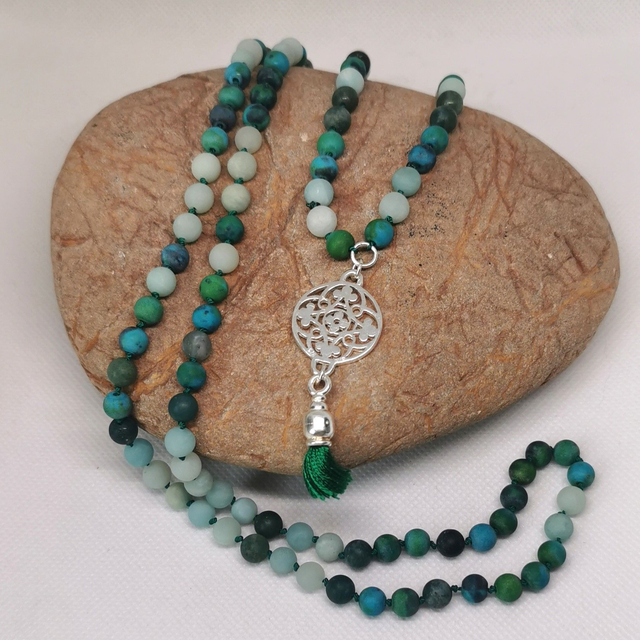 Amazonit - Chrysokoll - Moos Achat Malakette