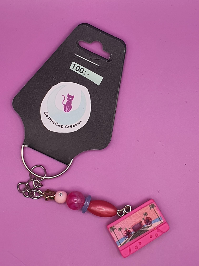 Keychain Cassette Pink