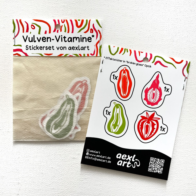 Stickerset Vulven-Vitamine
