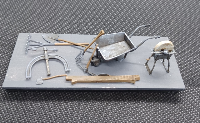 7mm scale / O gauge line side permanent way tool set