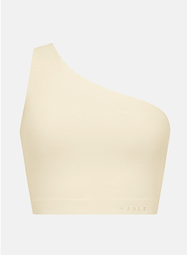 MARLS Top One Shoulder Butter Yellow