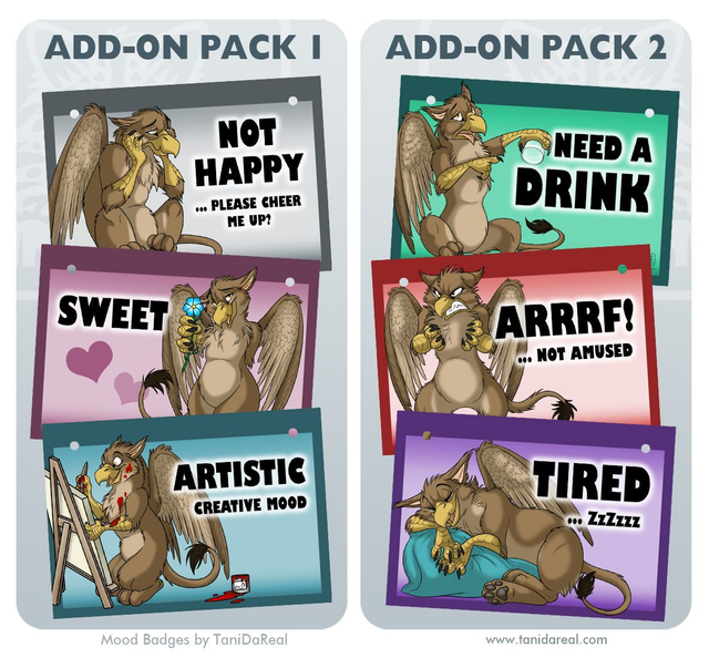 Mood Badges ADD-ONS GRYPHON