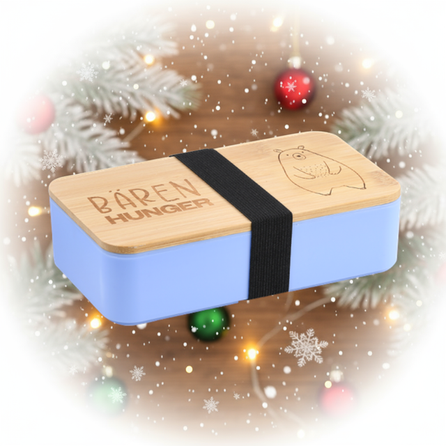 Blaue Brotdose aus robustem PP-Kunststoff – praktische Kinder-Lunchbox für Schule & Kindergarten