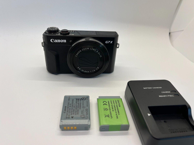Canon PowerShot G7 X Mark II 20.1MP Compact Camera - Black (Mint Condition)