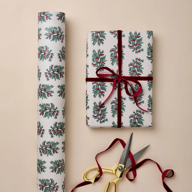 Fir Botanical Luxury Christmas Gift Wrap