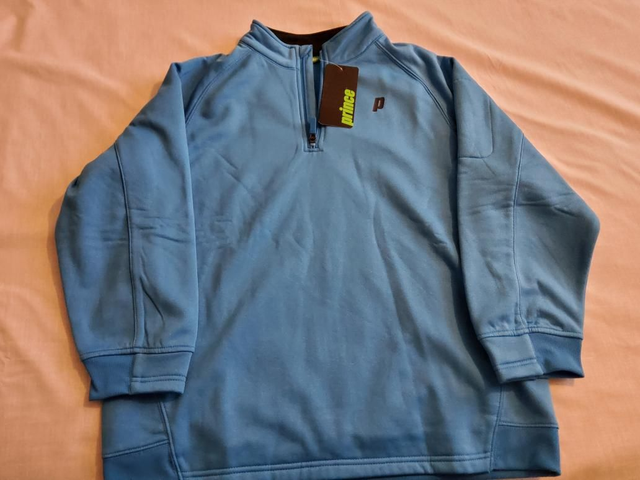 Prince Blue Quarter Zip Top Boys Was £25