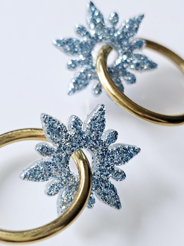 CREOLES PAMPILLES LULU BLEU CIEL