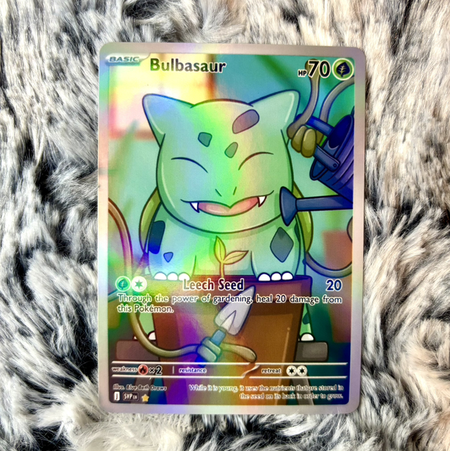 Bulbasaur Custom Art Pokemon Card