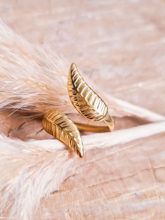 Bague "Nature" - Modèle doré 