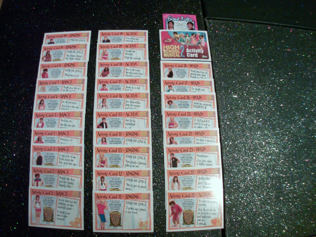 High School Musical 2 Activity 1 To 28 Original Trading Card Full Set