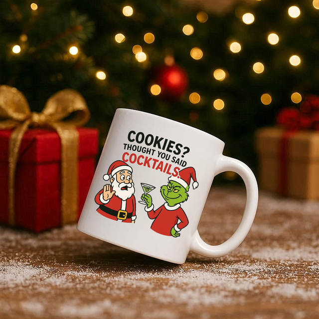 Cookies, Thought You Said Cocktails 11oz Ceramic Printed Mug Design