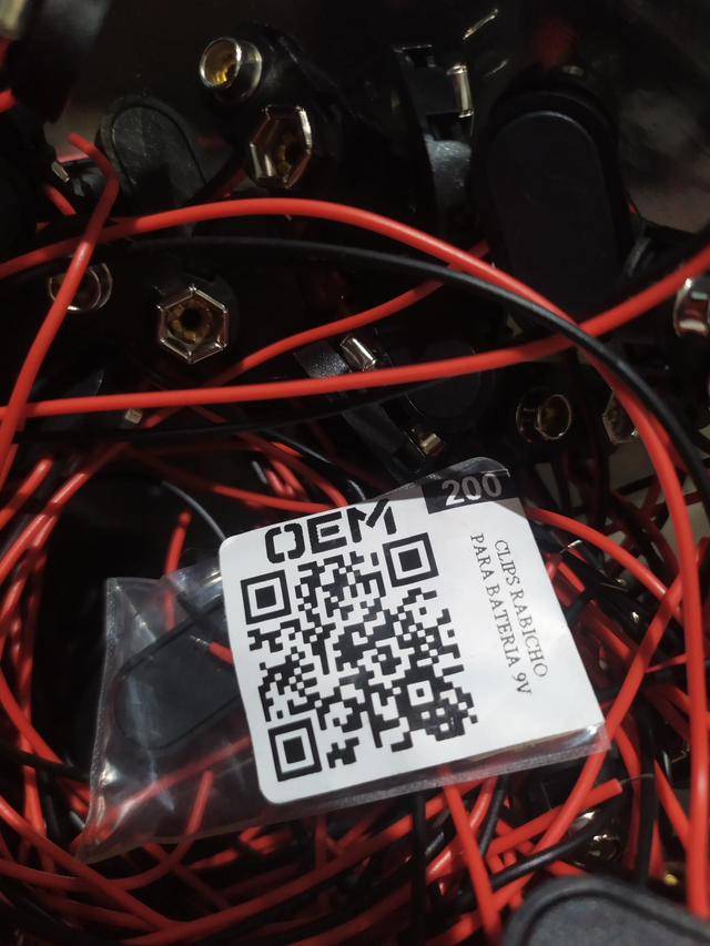 Rabicho Clips para Bateria 9V 