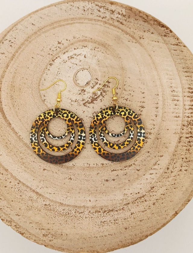 Boucle d&#039;oreilles Galaxy &quot;Panthère&quot;