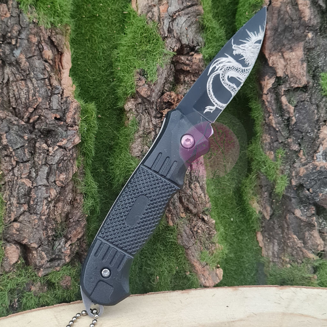 Couteau lame noir! Un cadeau inoubliable - Parfait pour les homme comme les papas, papis, tontons