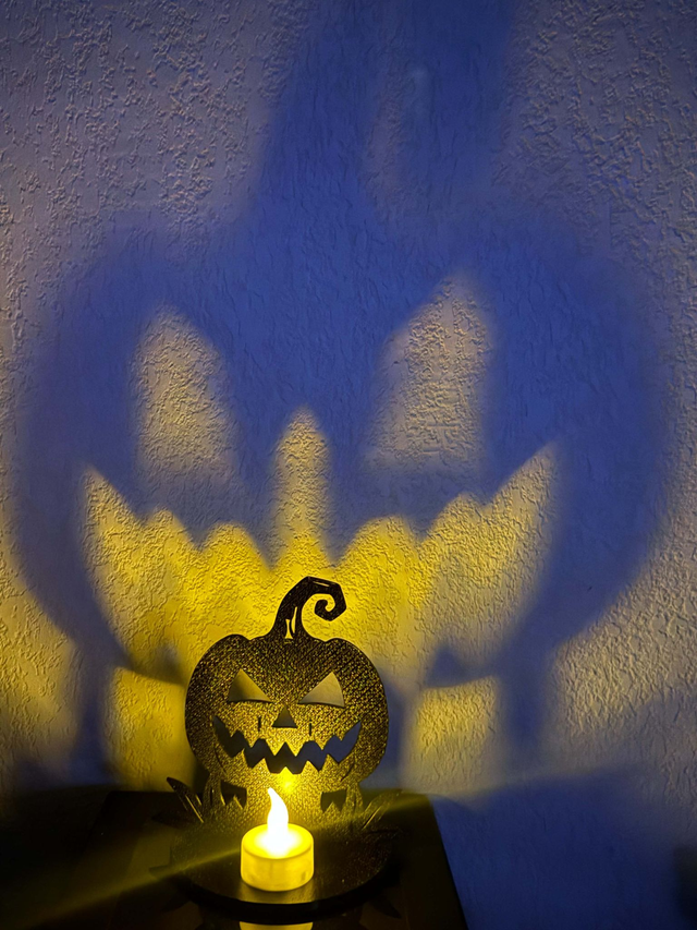 Citrouille Halloween porte-bougie LED