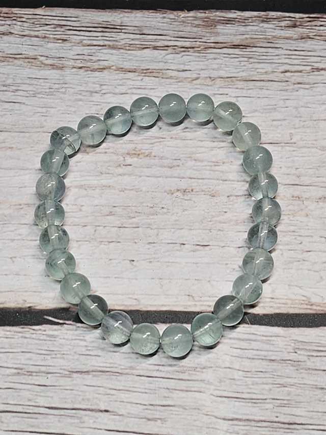 Bracelet en Fluorite bleue – 6 mm