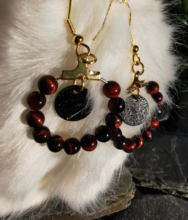 Boucles D'oreilles Œil De Taureau 