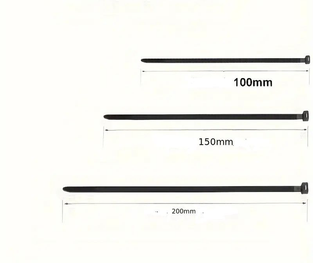 serre-câbles en nylon noir 75 PC noir ou blanc