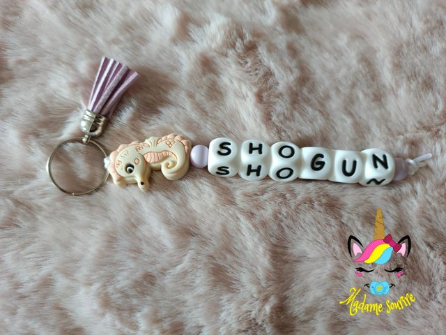 Porte clés 1 branche Hippocampe 