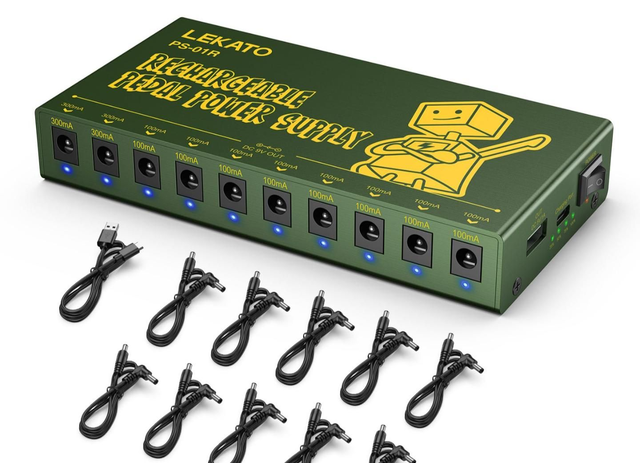 Rechargeable pedal power supply 