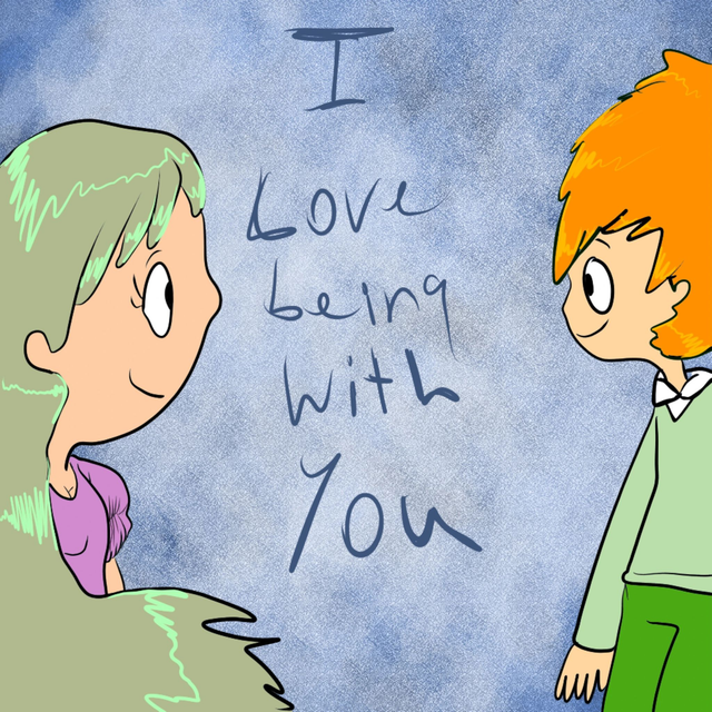 I love being with you - card