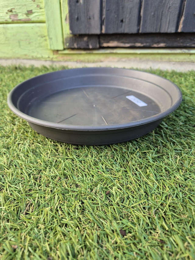 Soucoupe plastique gris diamètre 22cm