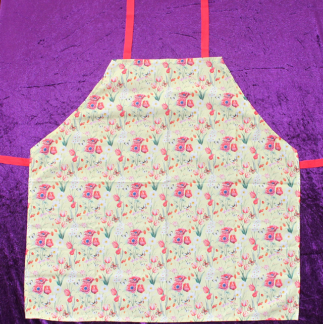 Apron (Adult) Flower Poppy