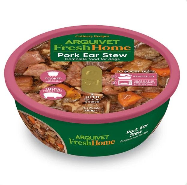 Ragoût d'oreilles de porc / FreshHome - 9 bols x 280 Grs = 2.520 Kg - Arquivet / ARQ1403