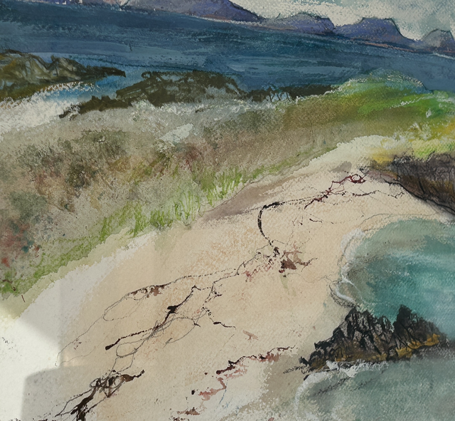 JuB48 Cable Bay Colonsay by Julienne Braham, 56x46cm Oil