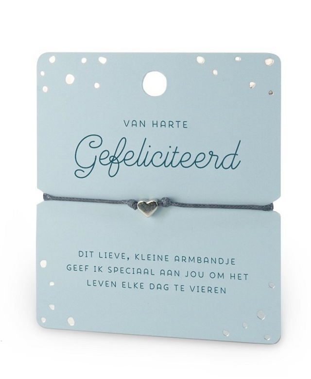 Armband van harte gefeliciteerd 