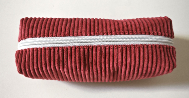 Trousse velours rose 