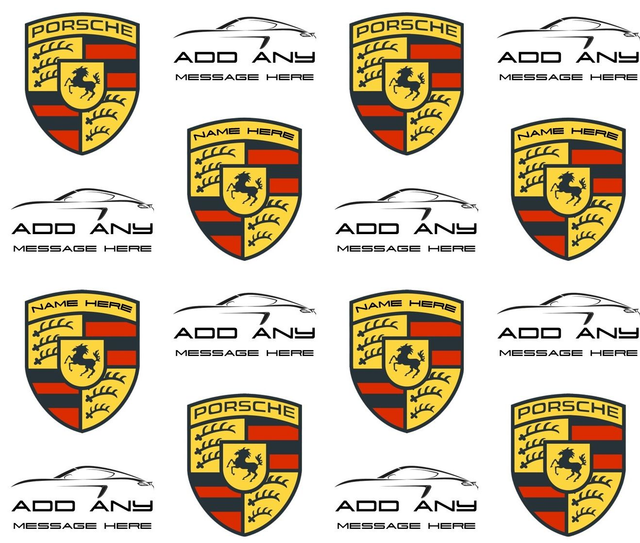 Porsche Personalised Car Gift Wrap Wrapping Paper