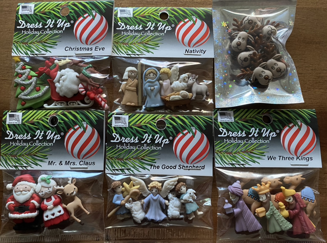 Dress it up! Buttons - Christmas Designs