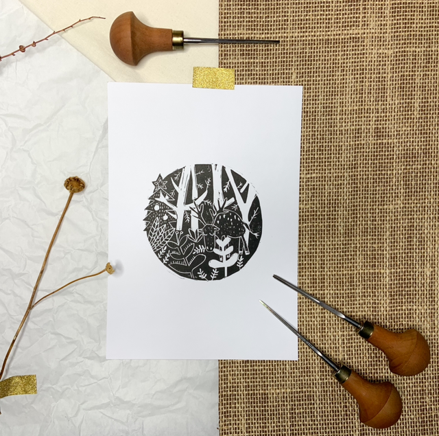 Petit Renne En Forêt 