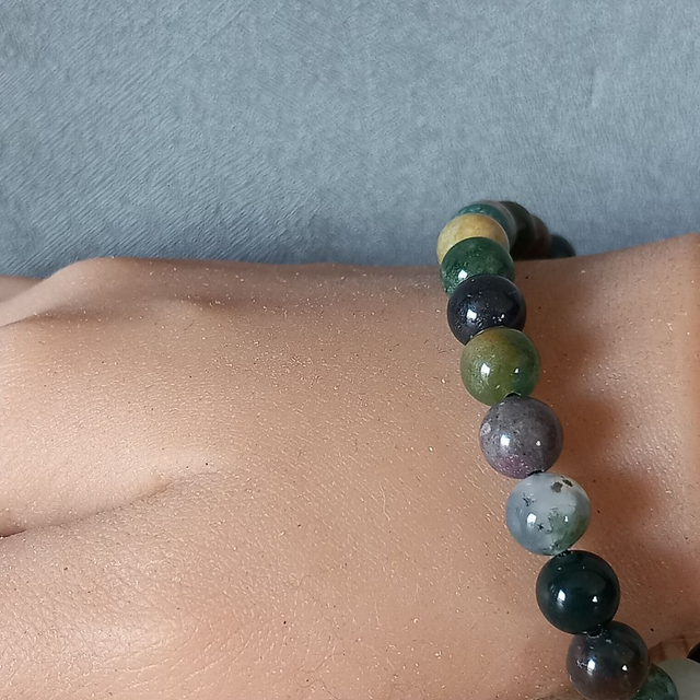 Bracelet ajustable en Agate indienne