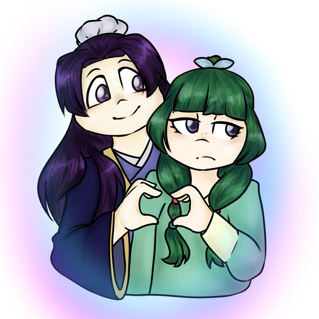 Maomao and Jinshi Chibi square 