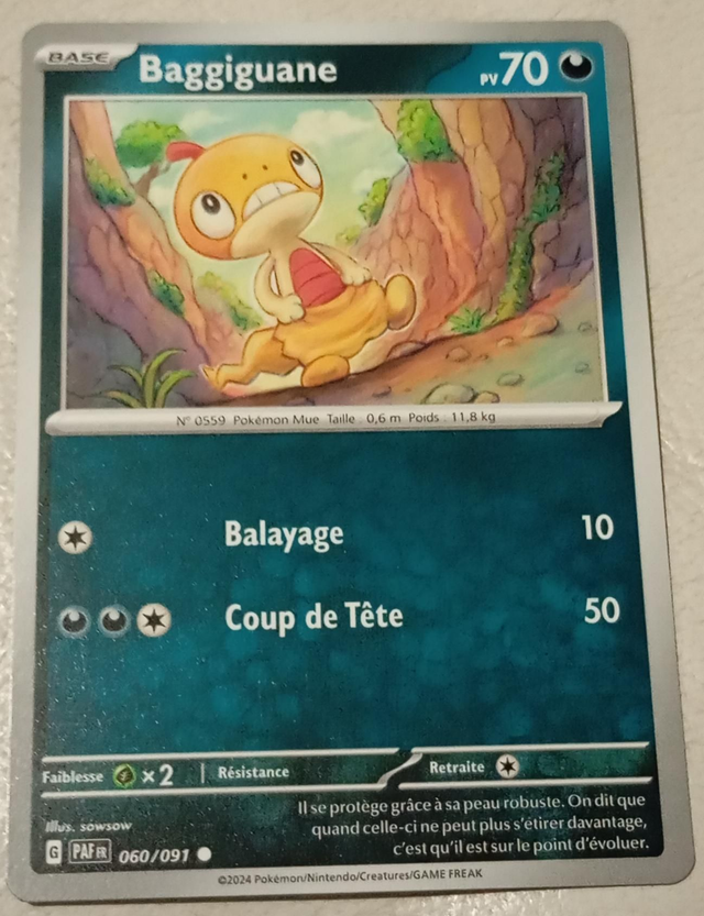Carte pokémon Baggiguane 