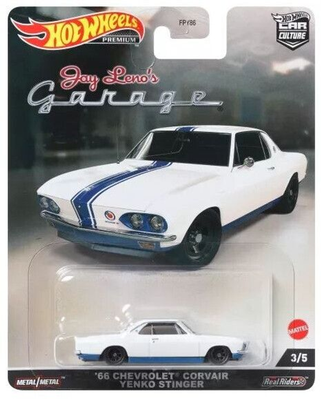 Hot Wheels Premium Jay Leno's Garage - '66 Chevrolet Corvair Yenko Stinger in Weiß
