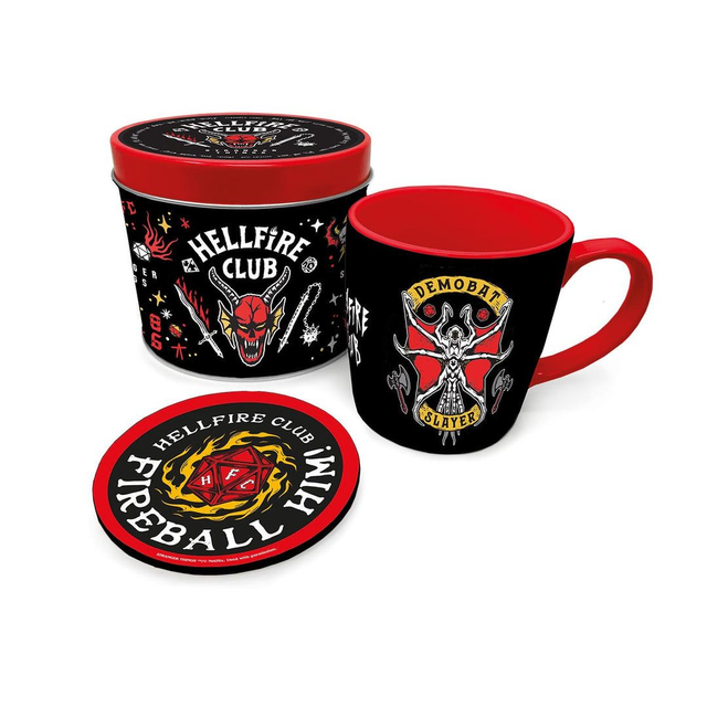 Stranger Things: Hellfire Club Gift Set Mug & Coaster In Keepsake Tin