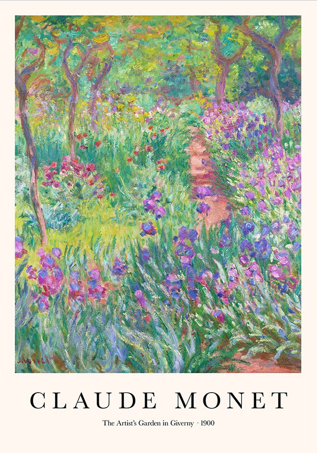 The Artist's Garden in Giverny by Claud Monet