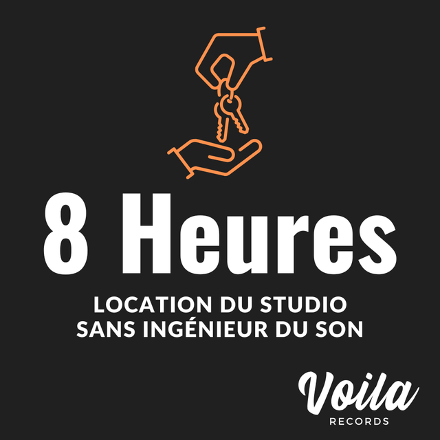 Location studio sans ingénieur du son - 8h