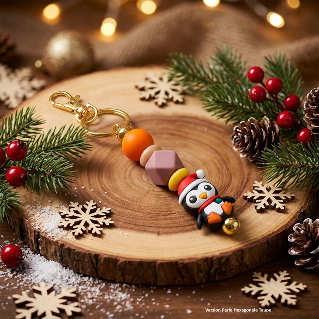 Porte-clé Noël - Pingouin