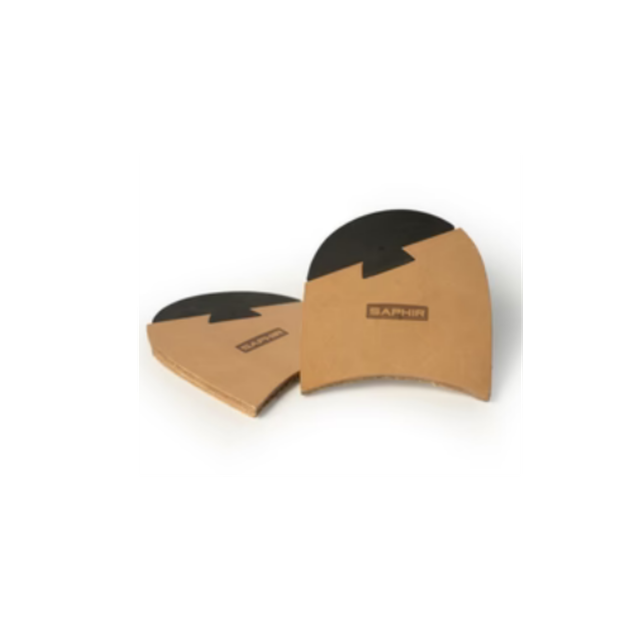 SAPHIR BEAUTE DU CUIR - ABINGTON HEEL - LEATHER &amp; RUBBER TOP PART THINKNESS 7mm  SIZE 92mm x 92mm