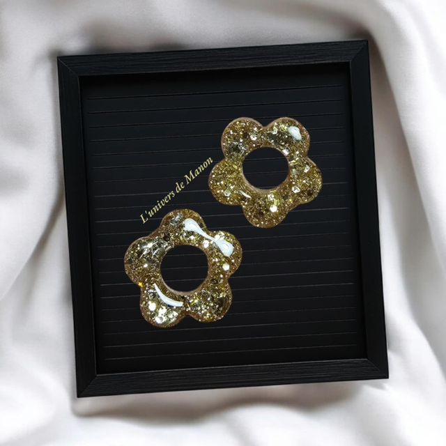 2 Pampilles fleurs (créoles interchangeables)