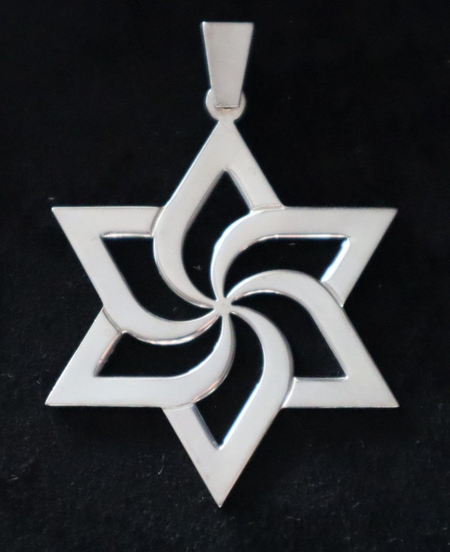 Spiral Galaxy, Medal Silver openwork 45 mm. (réf. M212)