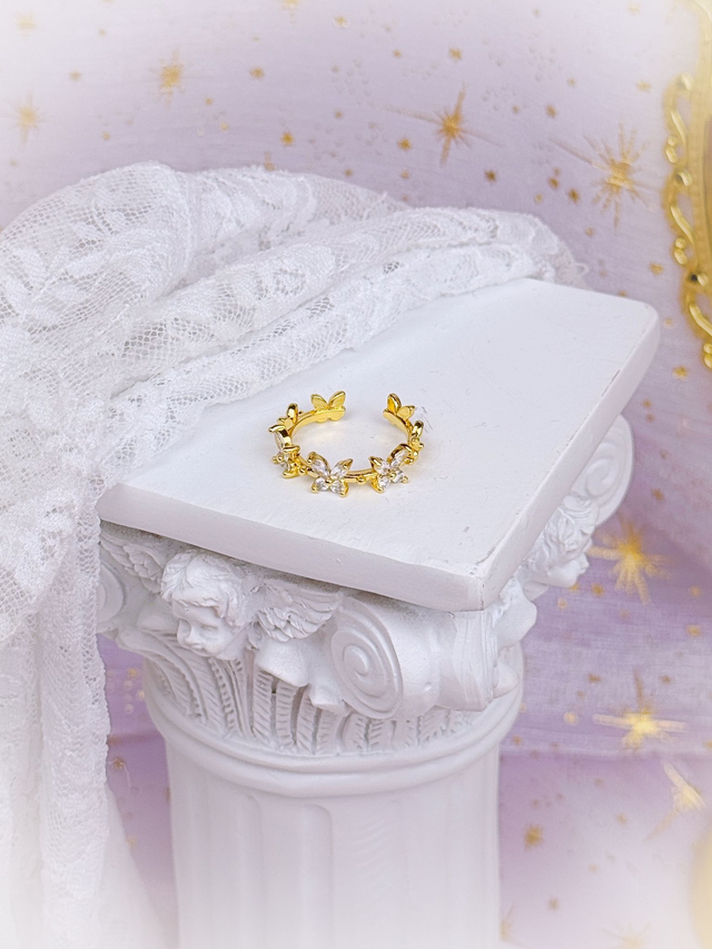 &quot;Delicate Fairy&quot; Golden Ring